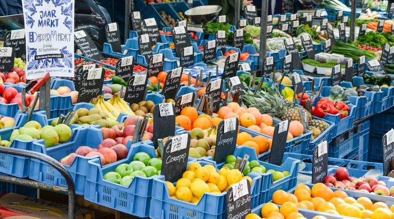 vegetables, fruit, stand