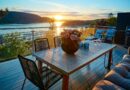 brown wooden table with chairs