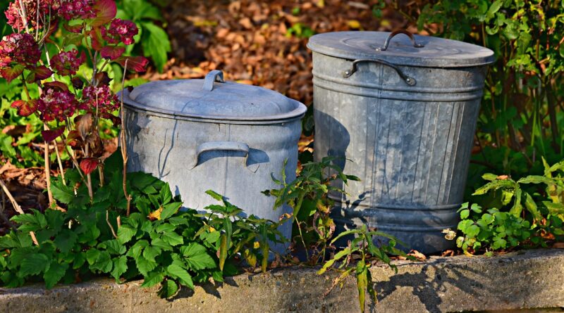 trash can, dustbin, garbage, waste, vintage trash can, nostalgia, gray metal dustbin, trash can, trash can, dustbin, dustbin, dustbin, dustbin, dustbin